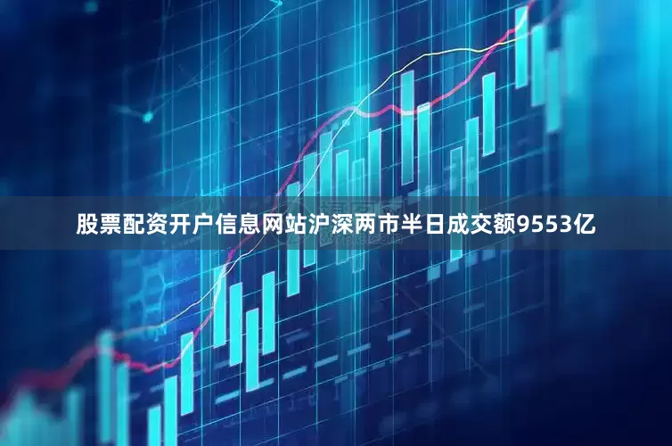 股票配资开户信息网站沪深两市半日成交额9553亿